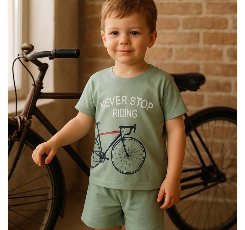 Lorey Medtec T-Shirt & Shorts Jungen Outfit, 2er Set: T-Shirt + Shorts, 100% Baumwolle (T-Shirt + Shorts) von Lorey Medtec