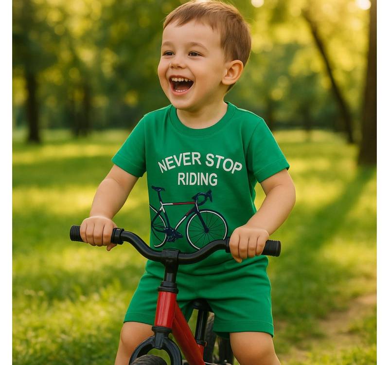 Lorey Medtec T-Shirt & Shorts Jungen Outfit, 2er Set: T-Shirt + Shorts, 100% Baumwolle (T-Shirt + Shorts) von Lorey Medtec