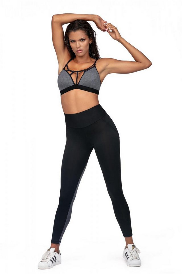 Lorin Leggings Frauen Sport Leggings elastisch in schwarz grau Fitness Hose dehnbar m Lorin Leggings Frauen Sport Leggings elastisch in schwarz grau Fitness Hose dehnbar m von Lorin