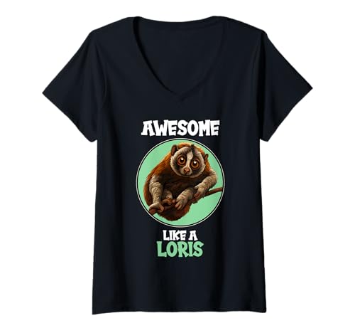 Damen Loris T-Shirt mit V-Ausschnitt Damen Loris T-Shirt mit V-Ausschnitt von Loris Tier Shop