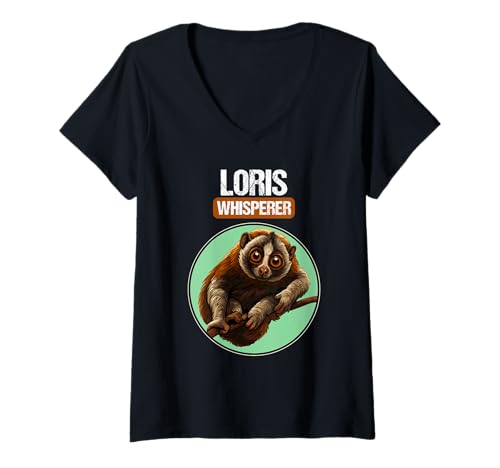 Damen Loris T-Shirt mit V-Ausschnitt Damen Loris T-Shirt mit V-Ausschnitt von Loris Tier Shop