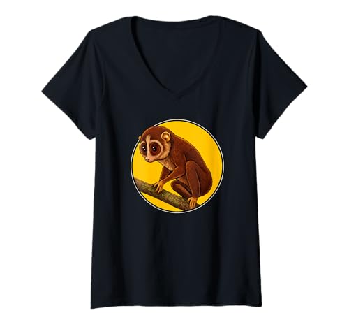 Damen Loris T-Shirt mit V-Ausschnitt Damen Loris T-Shirt mit V-Ausschnitt von Loris Tier Shop