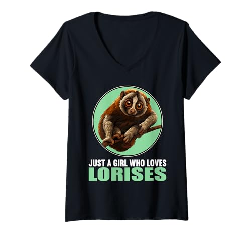 Damen Loris T-Shirt mit V-Ausschnitt Damen Loris T-Shirt mit V-Ausschnitt von Loris Tier Shop
