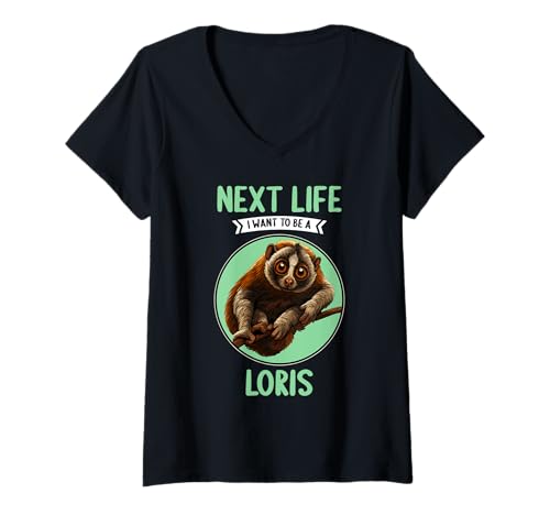 Damen Loris T-Shirt mit V-Ausschnitt Damen Loris T-Shirt mit V-Ausschnitt von Loris Tier Shop