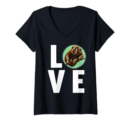 Damen Loris T-Shirt mit V-Ausschnitt Damen Loris T-Shirt mit V-Ausschnitt von Loris Tier Shop