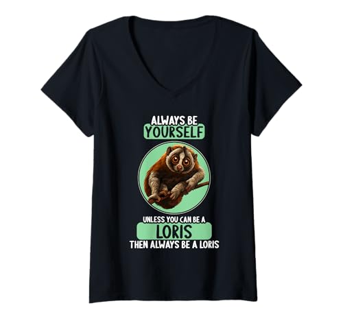 Damen Loris T-Shirt mit V-Ausschnitt Damen Loris T-Shirt mit V-Ausschnitt von Loris Tier Shop