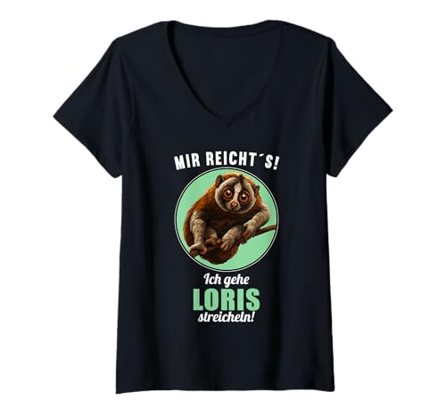 Damen Loris T-Shirt mit V-Ausschnitt Damen Loris T-Shirt mit V-Ausschnitt von Loris Tier Shop
