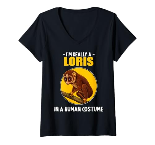 Damen Loris T-Shirt mit V-Ausschnitt Damen Loris T-Shirt mit V-Ausschnitt von Loris Tier Shop