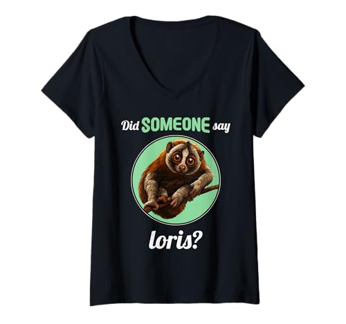 Damen Loris T-Shirt mit V-Ausschnitt Damen Loris T-Shirt mit V-Ausschnitt von Loris Tier Shop