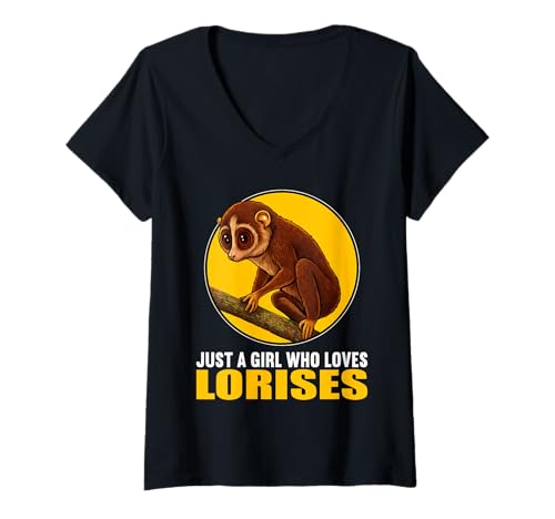 Damen Loris T-Shirt mit V-Ausschnitt Damen Loris T-Shirt mit V-Ausschnitt von Loris Tier Shop