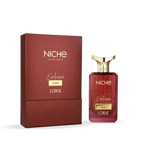 Loris Niche Crown Extrait Parfum, Exklusives Parfüm, 70 ml, Rot von Loris