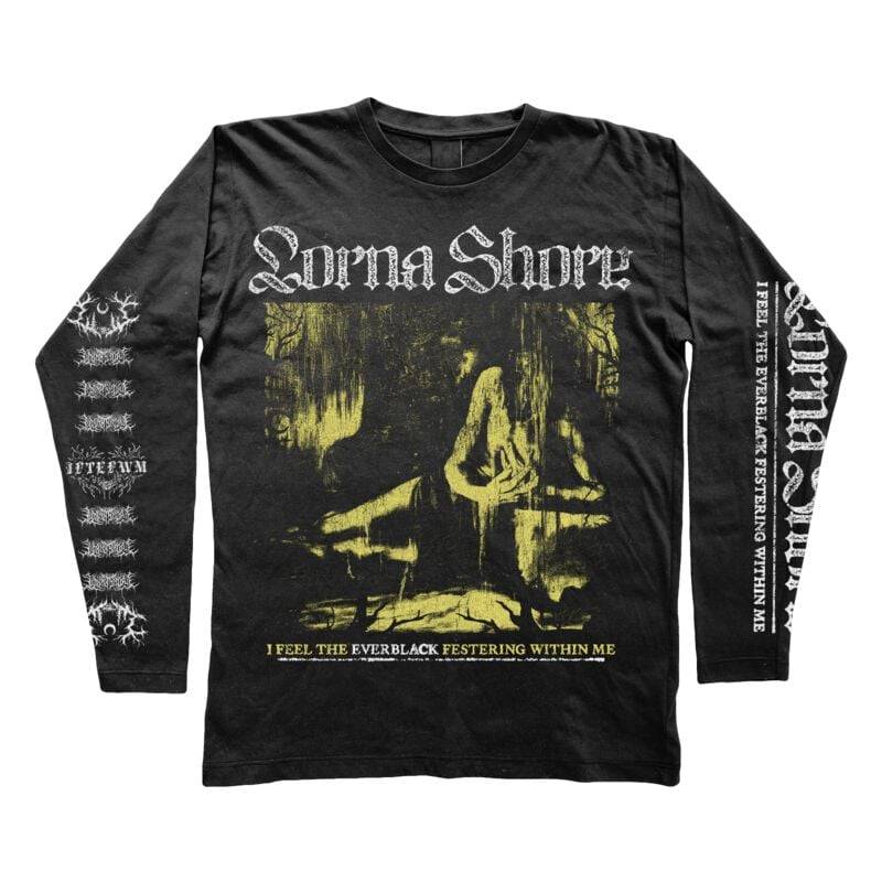 Lorna Shore Everblack Yellow Langarmshirt schwarz in S von Lorna Shore