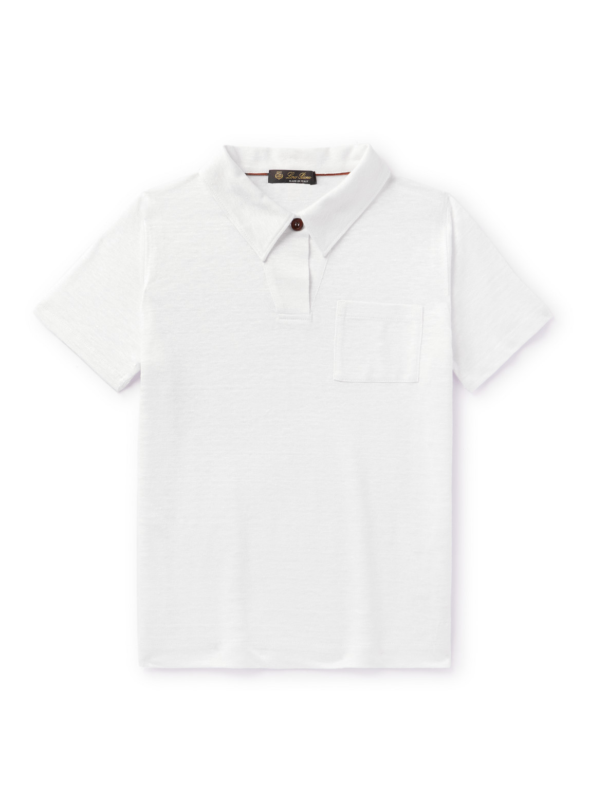 Loro Piana Kids - Coastline Linen-Jersey Polo Shirt - Men - White - Age 2 von Loro Piana Kids