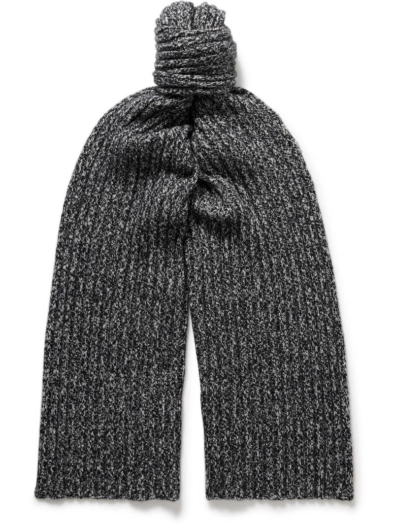 Loro Piana - Alagna Ribbed Cashmere-Blend Scarf - Men - Gray von Loro Piana