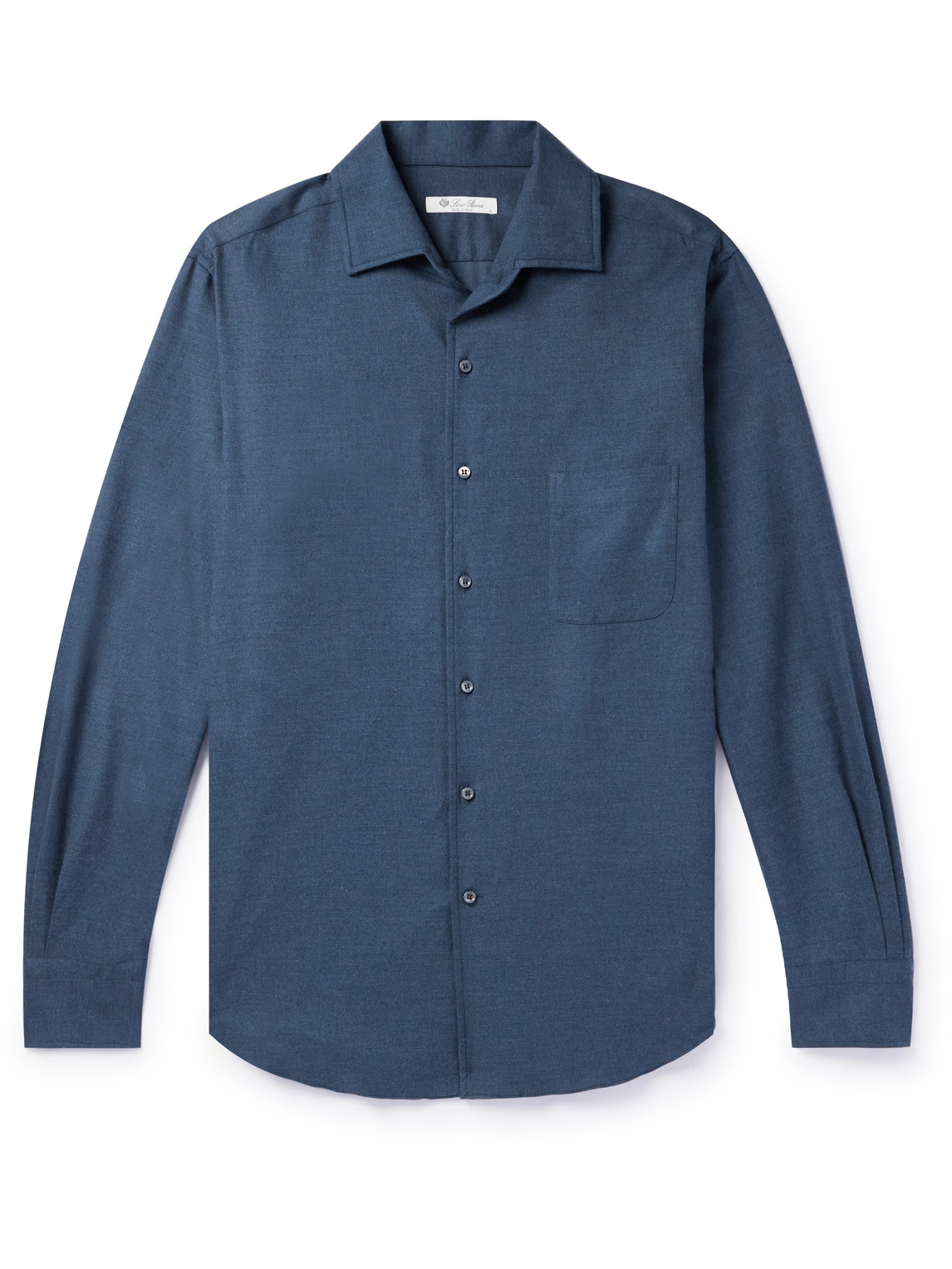 Loro Piana - André Cotton-Flannel Shirt - Men - Blue - XXL von Loro Piana