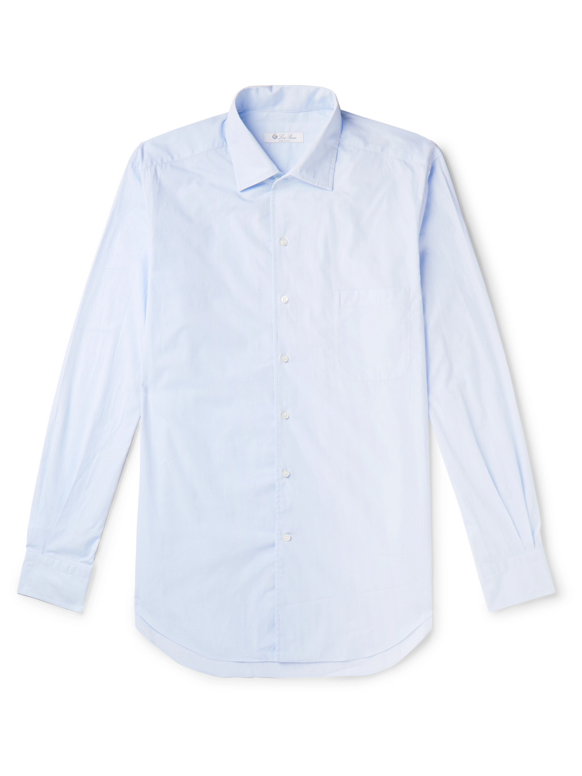 Loro Piana - André Cotton-Poplin Shirt - Men - Blue - M von Loro Piana