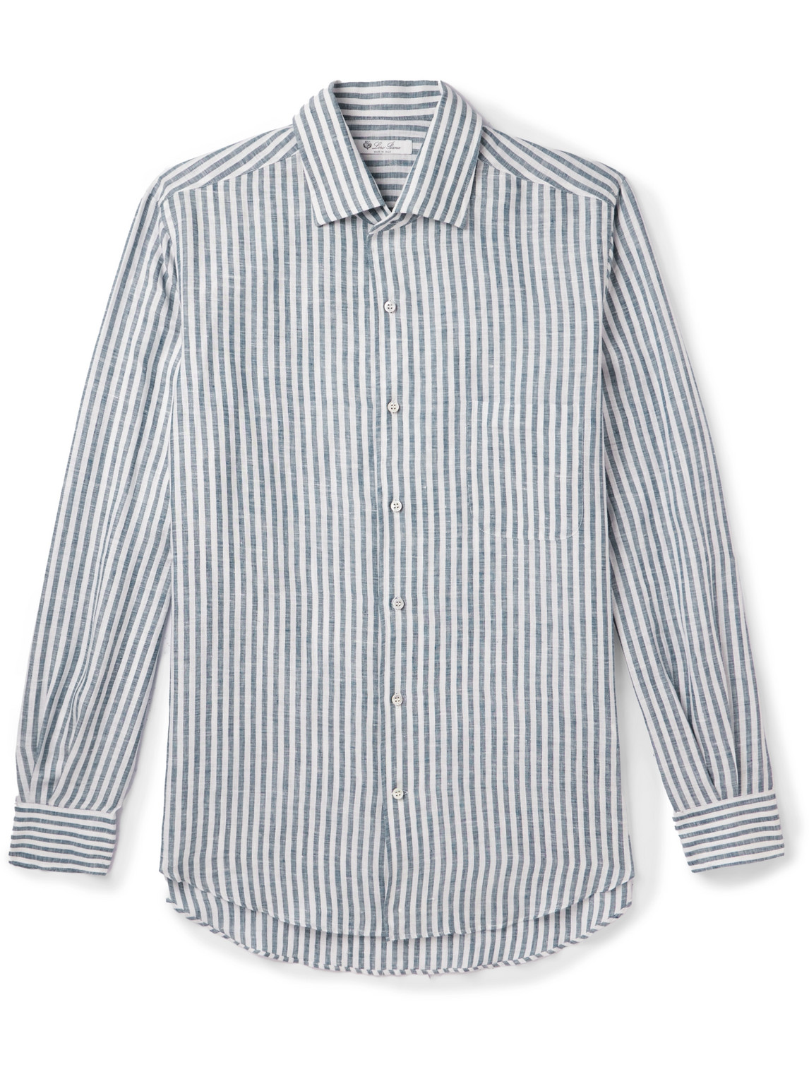 Loro Piana - André Striped Linen Shirt - Men - Blue - XXXL von Loro Piana