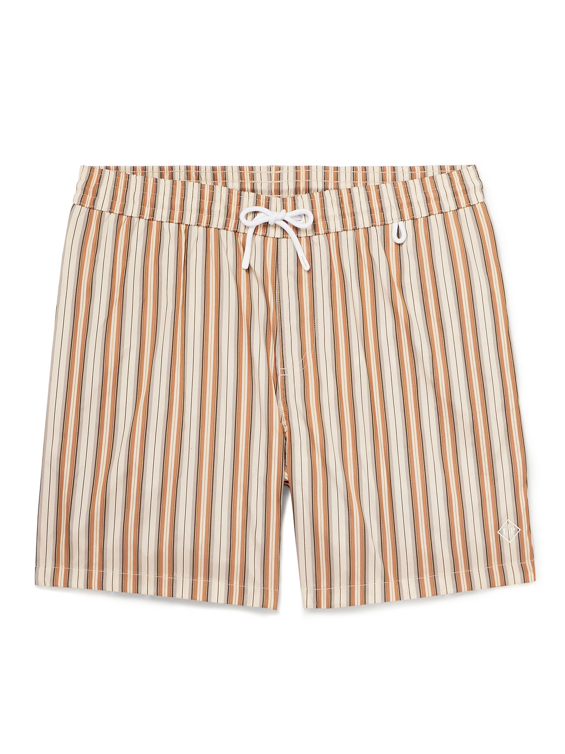 Loro Piana - Bay Straight-Leg Mid-Length Striped Swim Shorts - Men - Neutrals - XL Loro Piana - Bay Straight-Leg Mid-Length Striped Swim Shorts - Men - Neutrals - XL von Loro Piana