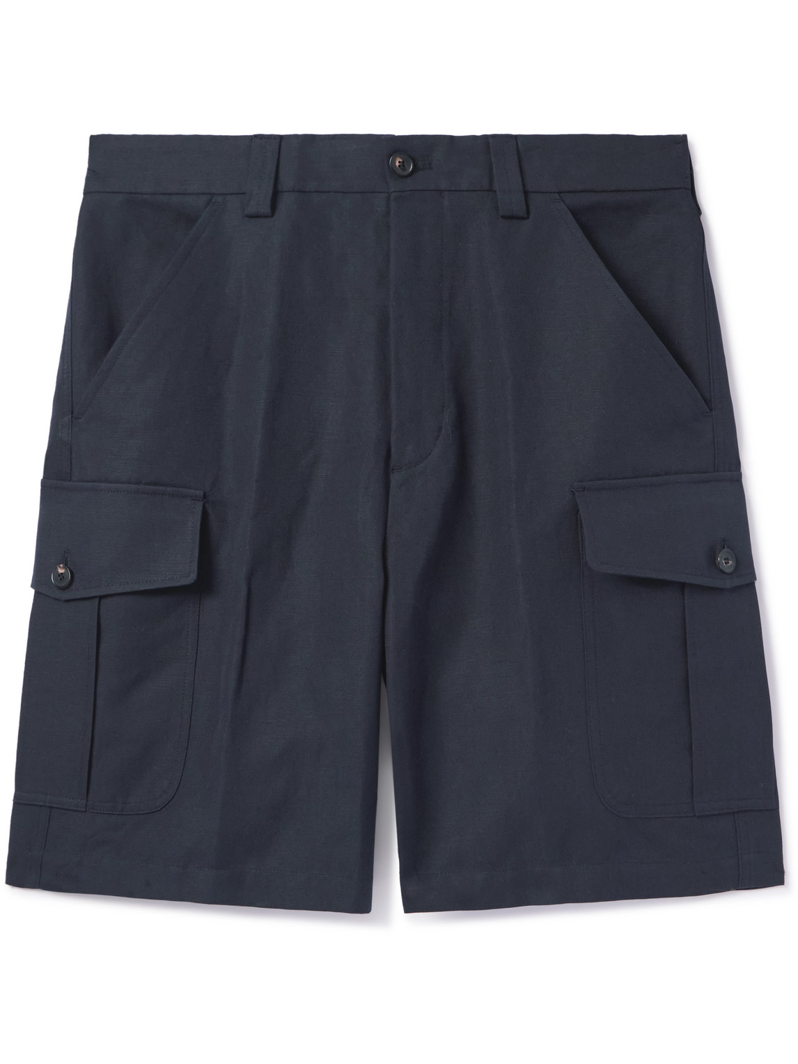 Loro Piana - Bizen Wide-Leg Cotton and Linen-Blend Canvas Cargo Shorts - Men - Blue - IT 58 Loro Piana - Bizen Wide-Leg Cotton and Linen-Blend Canvas Cargo Shorts - Men - Blue - IT 58 von Loro Piana
