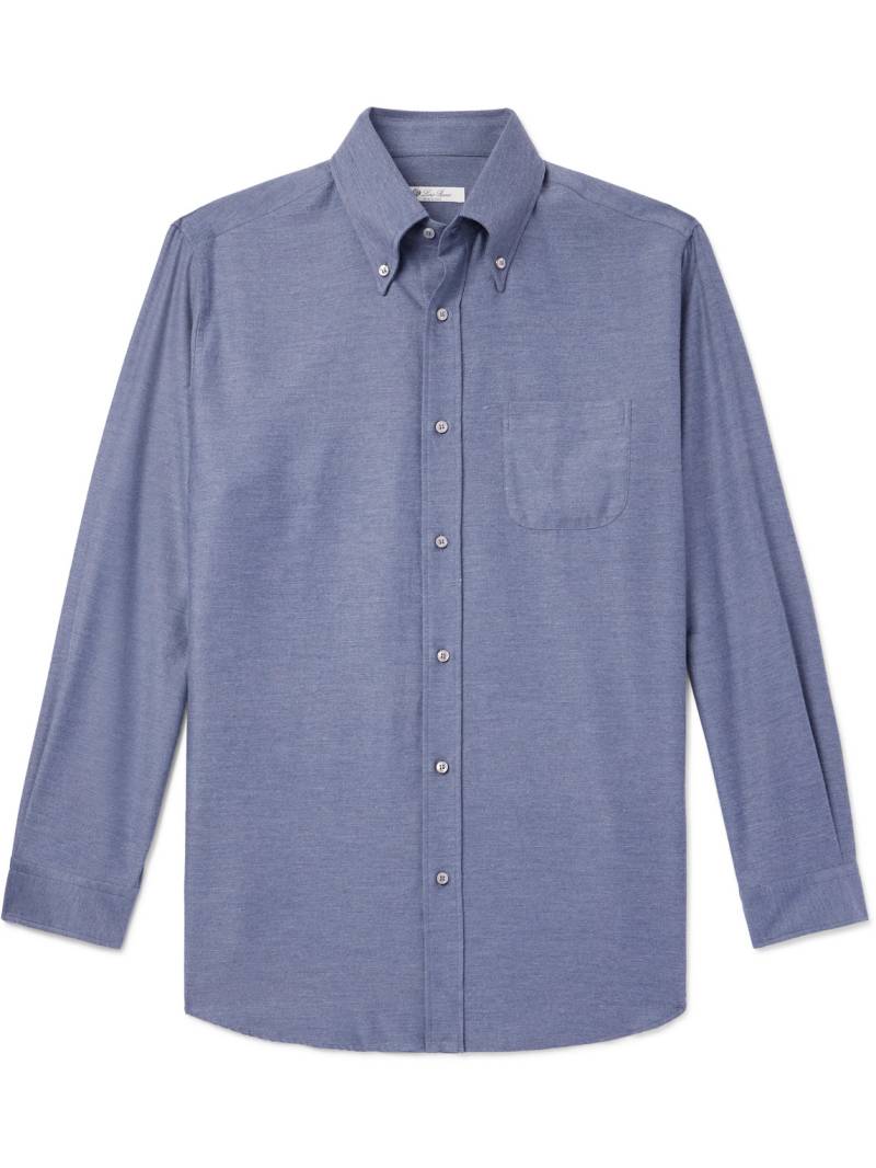 Loro Piana - Button-Down Collar Cotton and Cashmere-Blend Denim Shirt - Men - Blue - XXL von Loro Piana