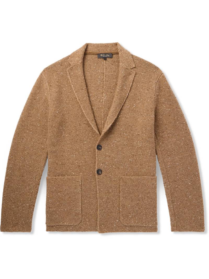Loro Piana - Cerbonnio Cashmere and Linen-Blend Tweed Cardigan - Men - Neutrals - XXL von Loro Piana