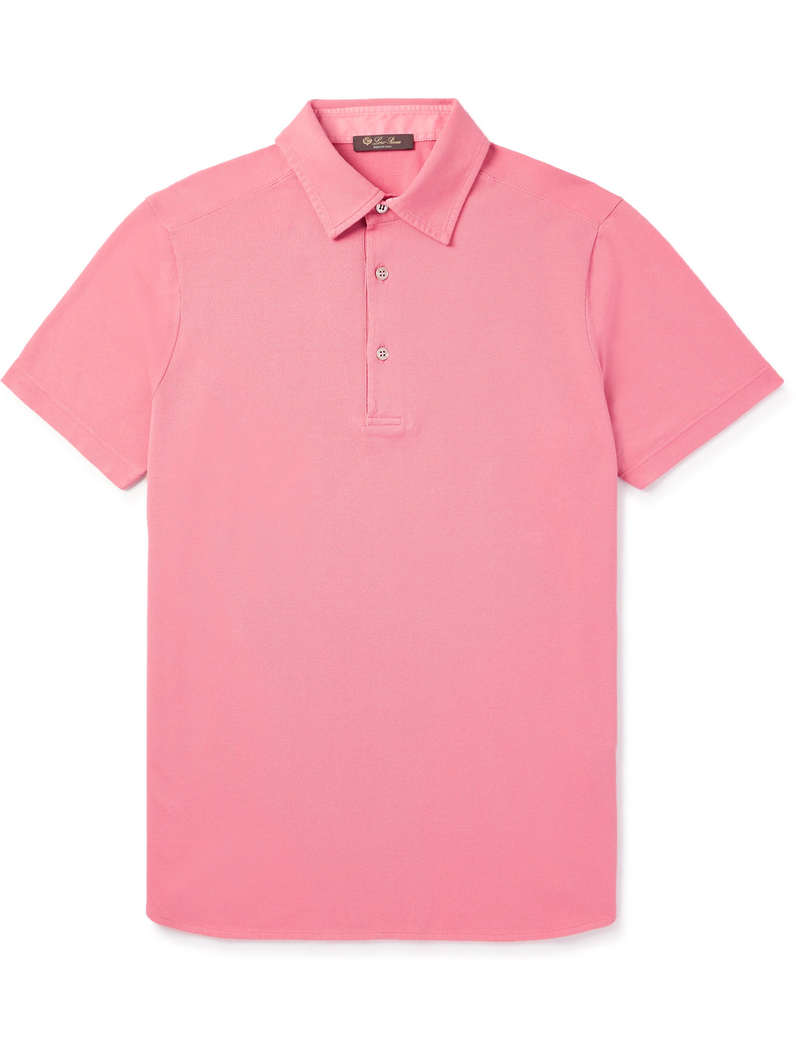 Loro Piana - Cotton-Piqué Polo Shirt - Men - Pink - XL von Loro Piana