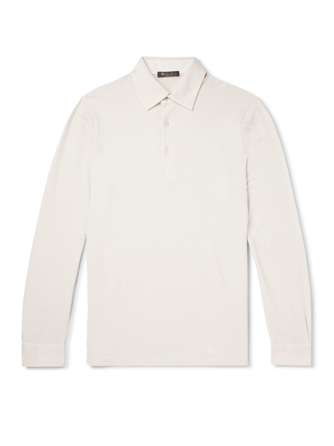 Loro Piana - Cotton-Piqué Polo Shirt - Men - Neutrals - XXL von Loro Piana