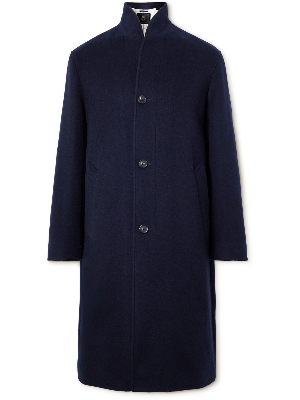 Loro Piana - Daito Shawl-Collar Double-Faced Cashmere Coat - Men - Blue - L von Loro Piana