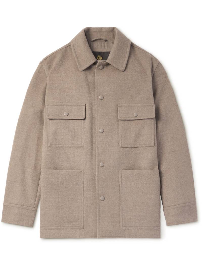 Loro Piana - Darcy PECORA NERA® Wool-Felt Overshirt - Men - Neutrals - M von Loro Piana