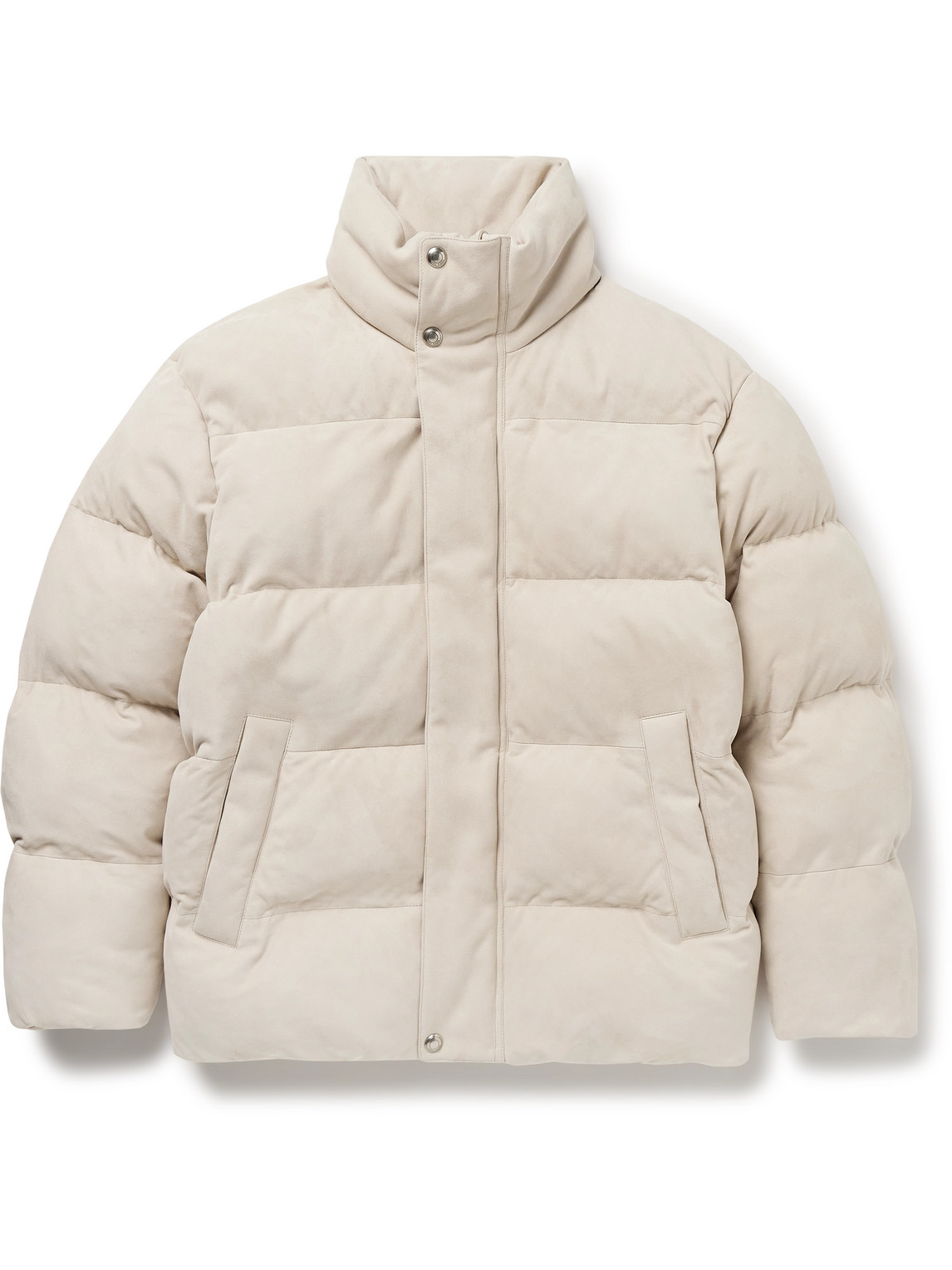 Loro Piana - Flavio Quilted Suede Jacket - Men - Neutrals - XL von Loro Piana