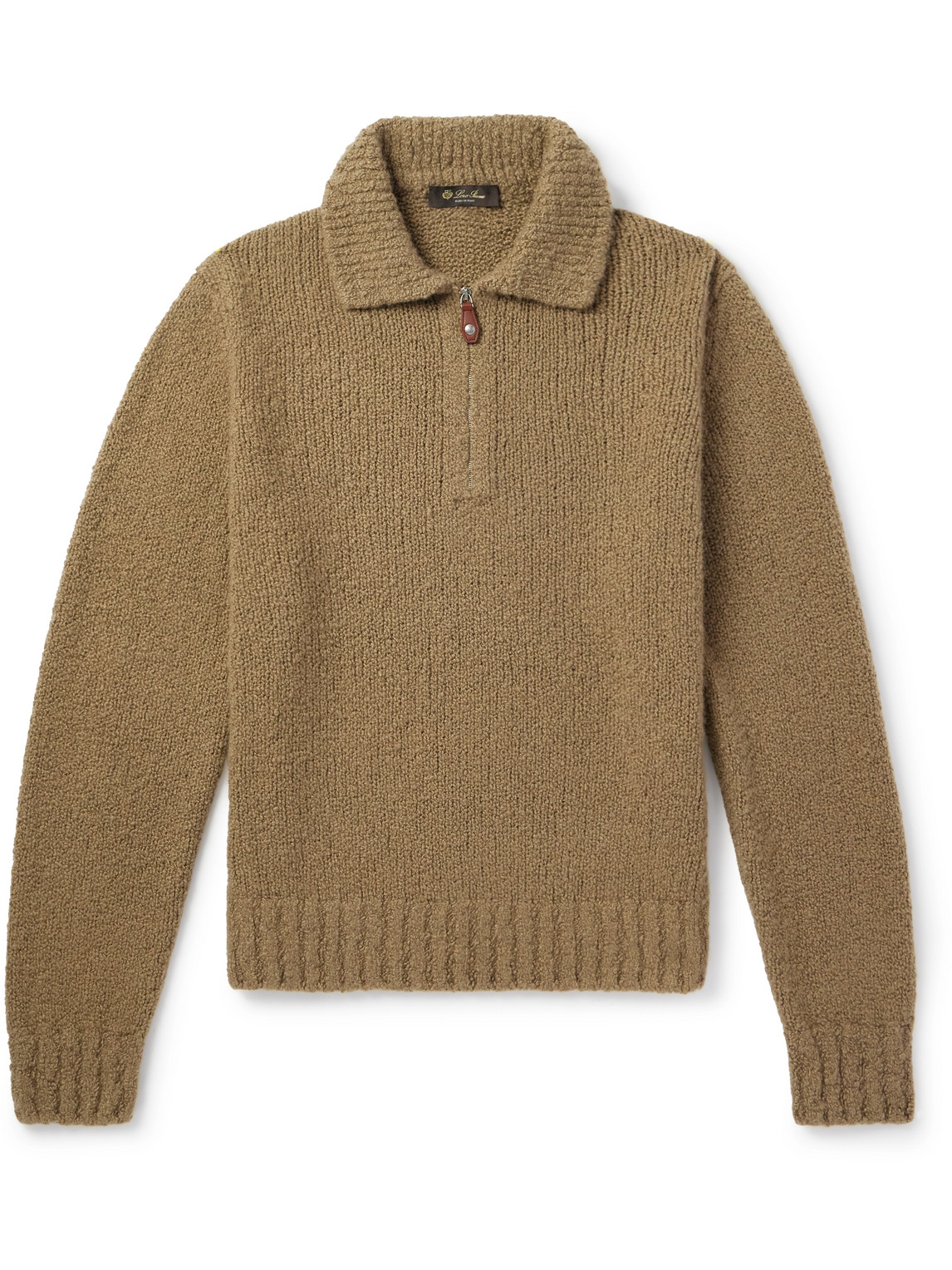Loro Piana - Folecchio Cashmere and Silk-Blend Half-Zip Sweater - Men - Brown - IT 52 Loro Piana - Folecchio Cashmere and Silk-Blend Half-Zip Sweater - Men - Brown - IT 52 von Loro Piana