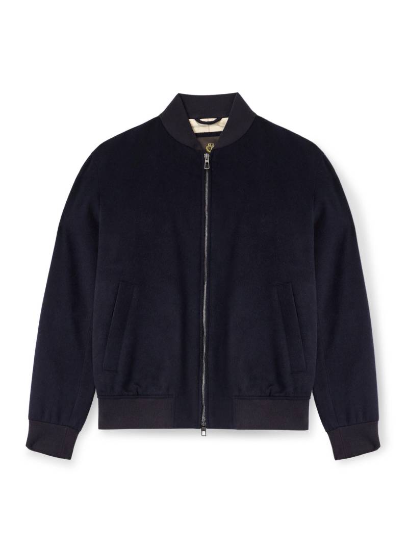 Loro Piana - Ivy Storm System® Cashmere-Felt Bomber Jacket - Men - Blue - IT 54 von Loro Piana