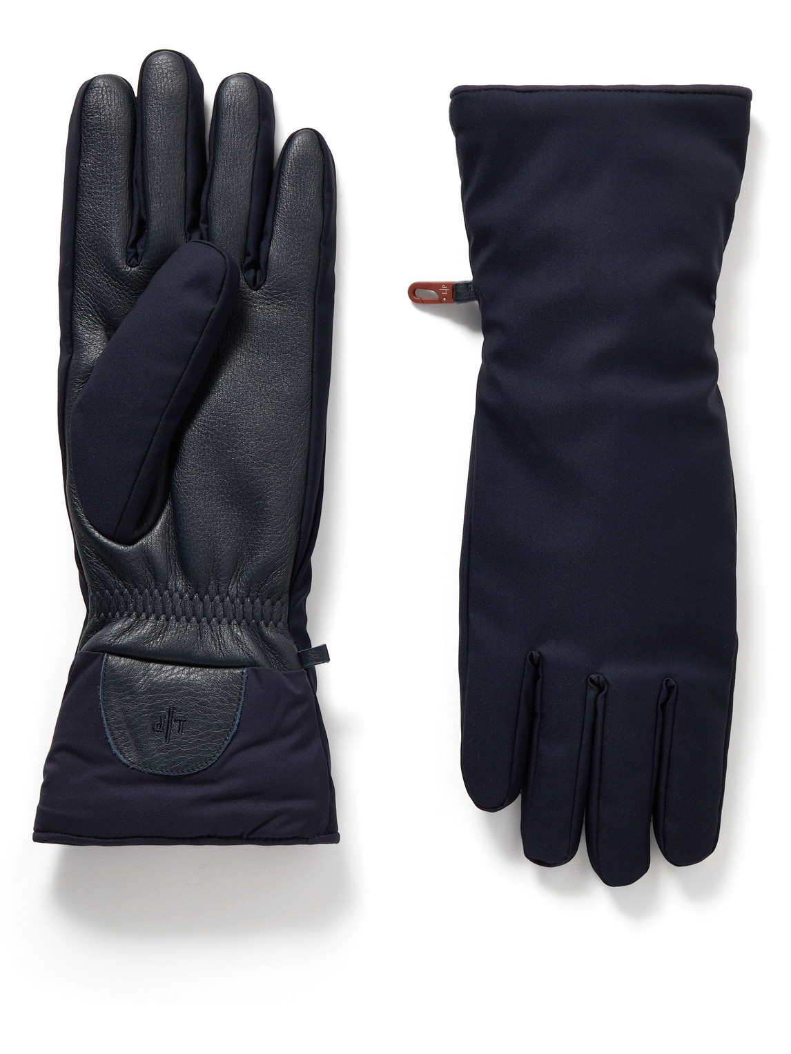 Loro Piana - Leather-Trimmed Ski Gloves - Men - Blue - XL von Loro Piana
