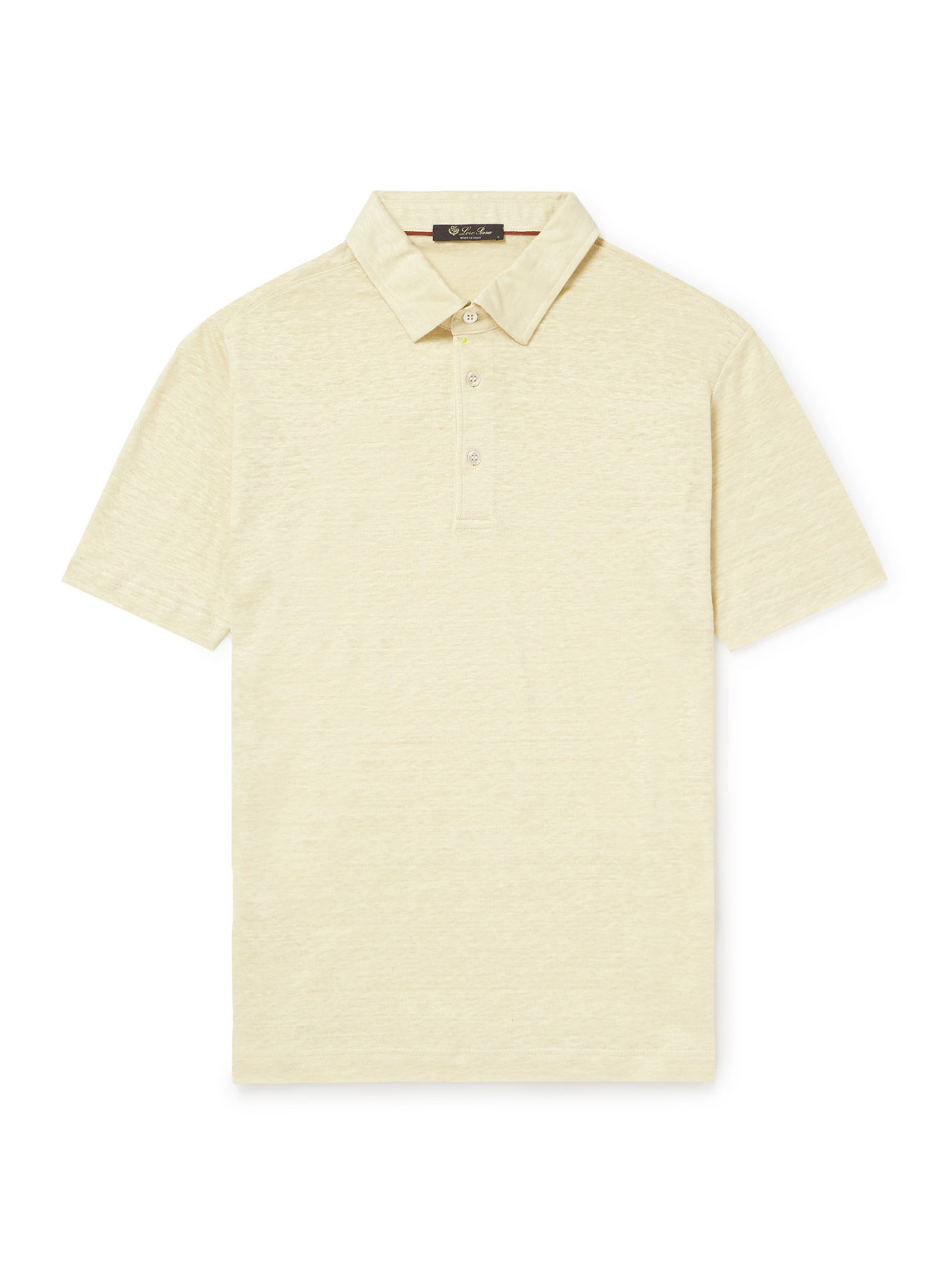 Loro Piana - Linen-Jersey Polo Shirt - Men - Neutrals - XS von Loro Piana