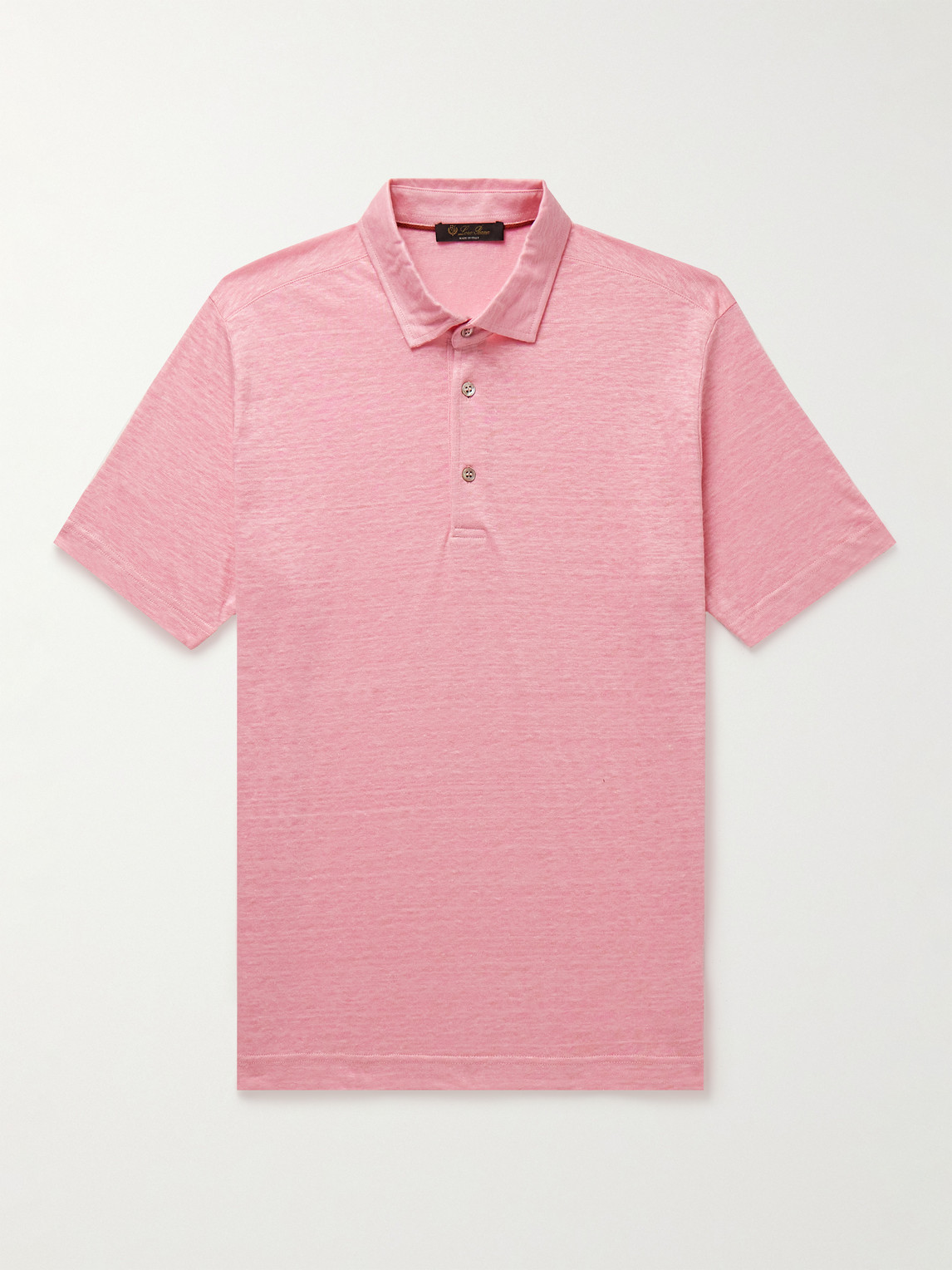 Loro Piana - Linen-Jersey Polo Shirt - Men - Pink - XXL von Loro Piana