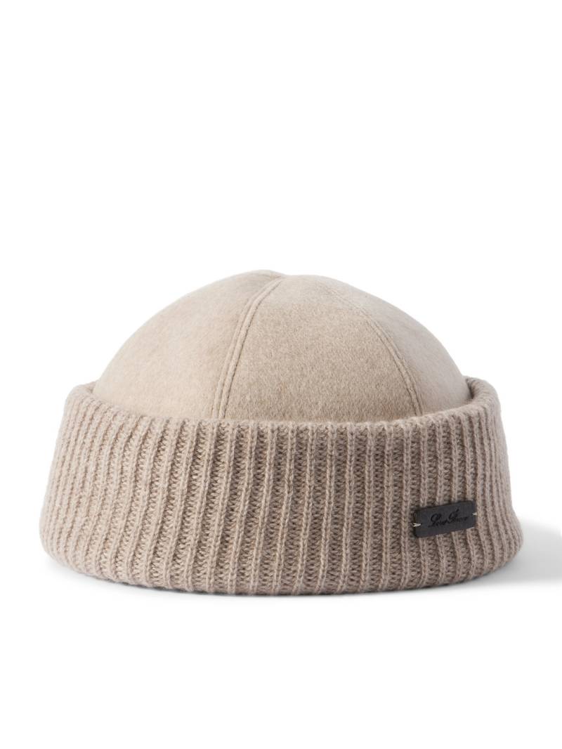 Loro Piana - Logo-Appliquéd Storm System® Cashmere Beanie - Men - Gray - L von Loro Piana