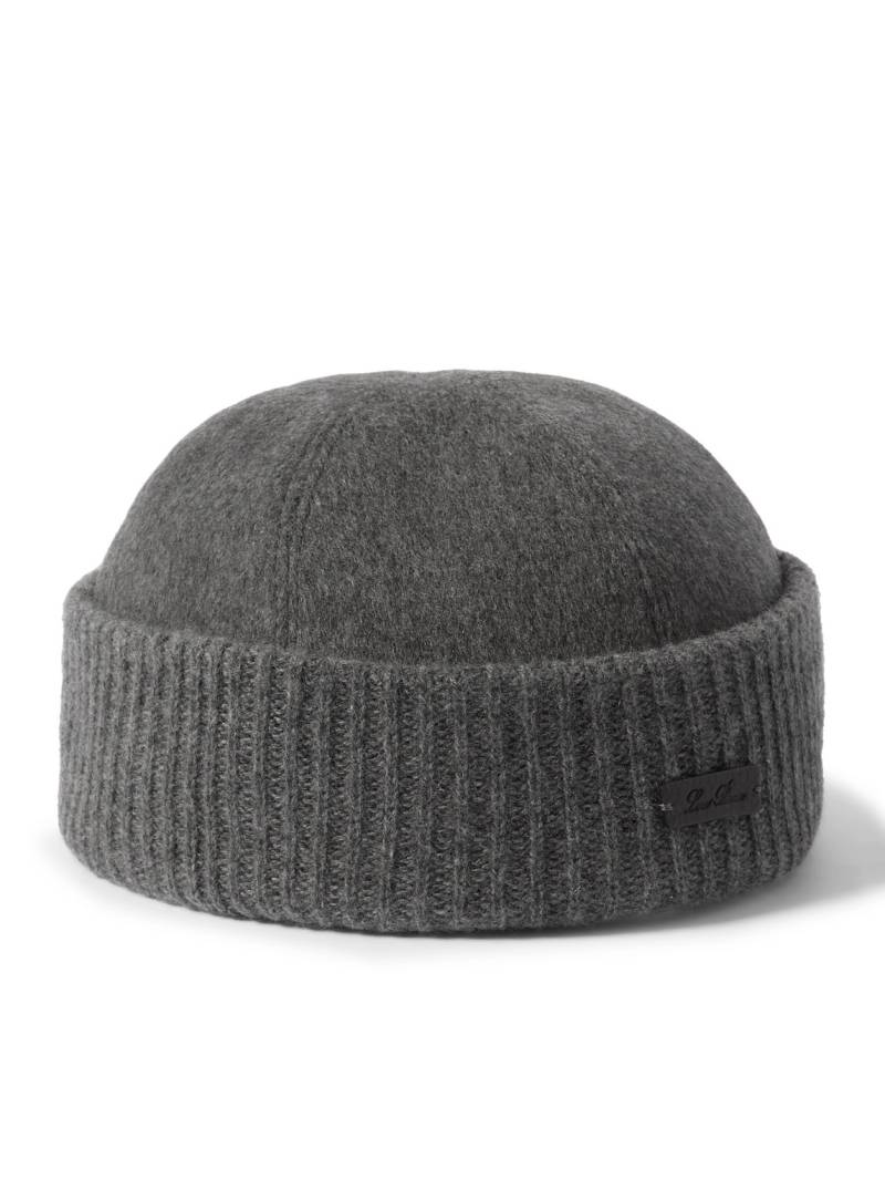 Loro Piana - Logo-Appliquéd Storm System® Cashmere Beanie - Men - Gray - M von Loro Piana