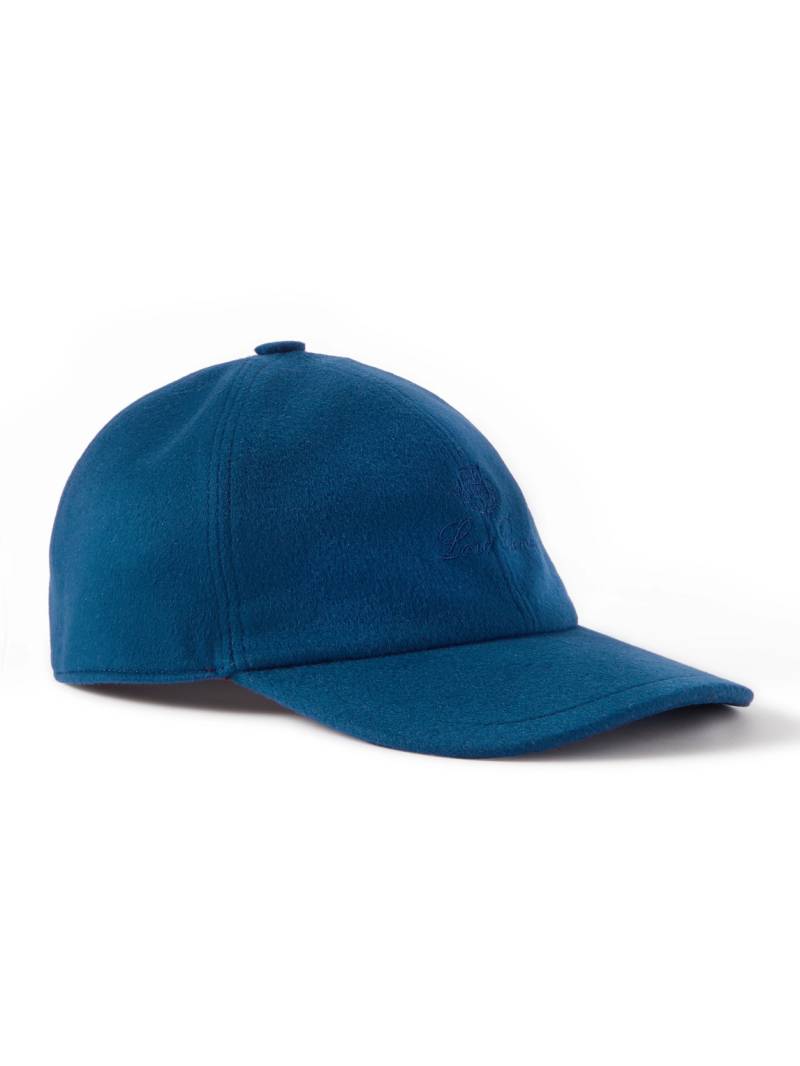 Loro Piana - Logo-Embroidered Storm System® Cashmere Baseball Cap - Men - Blue - M von Loro Piana