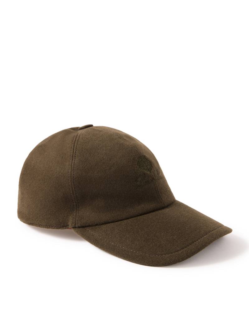 Loro Piana - Logo-Embroidered Storm System® Cashmere Baseball Cap - Men - Green - M von Loro Piana