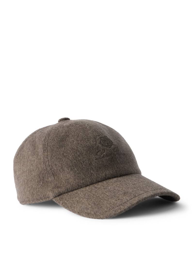 Loro Piana - Logo-Embroidered Storm System® Cashmere Baseball Cap - Men - Neutrals - S von Loro Piana