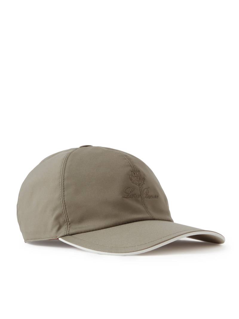 Loro Piana - Logo-Embroidered Storm System® Shell Baseball Cap - Men - Neutrals - M von Loro Piana