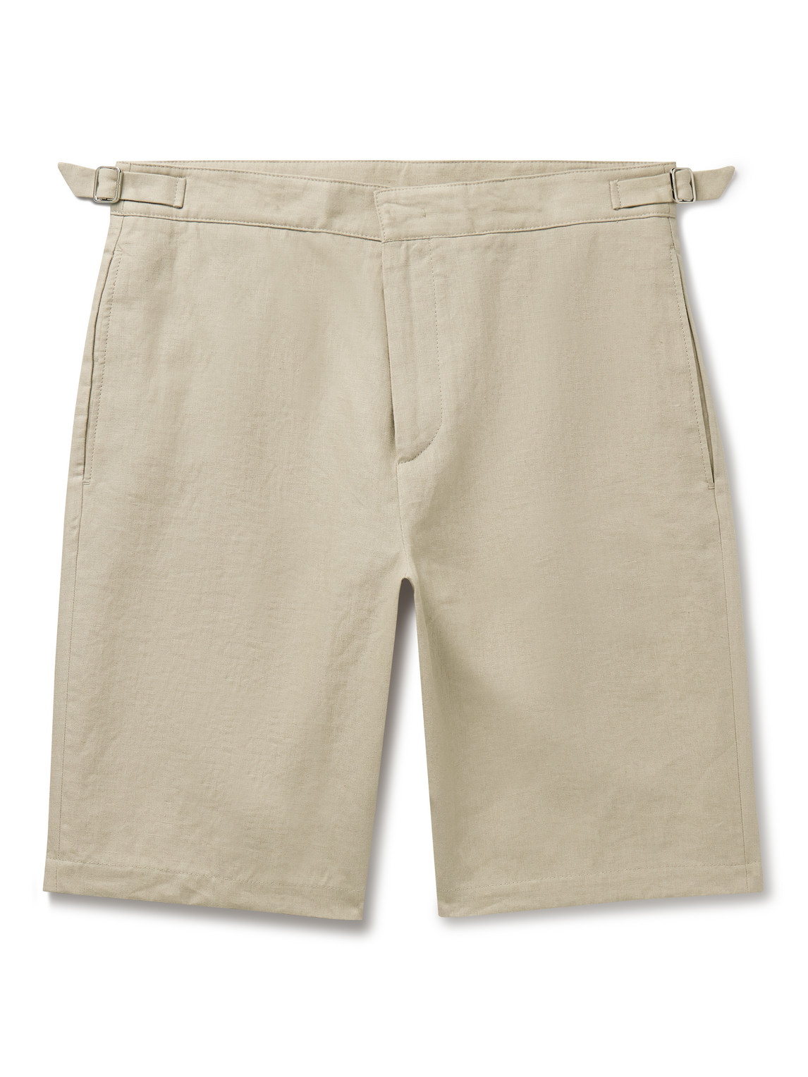 Loro Piana - Majuro Straight-Leg Linen Bermuda Shorts - Men - Neutrals - IT 44 von Loro Piana