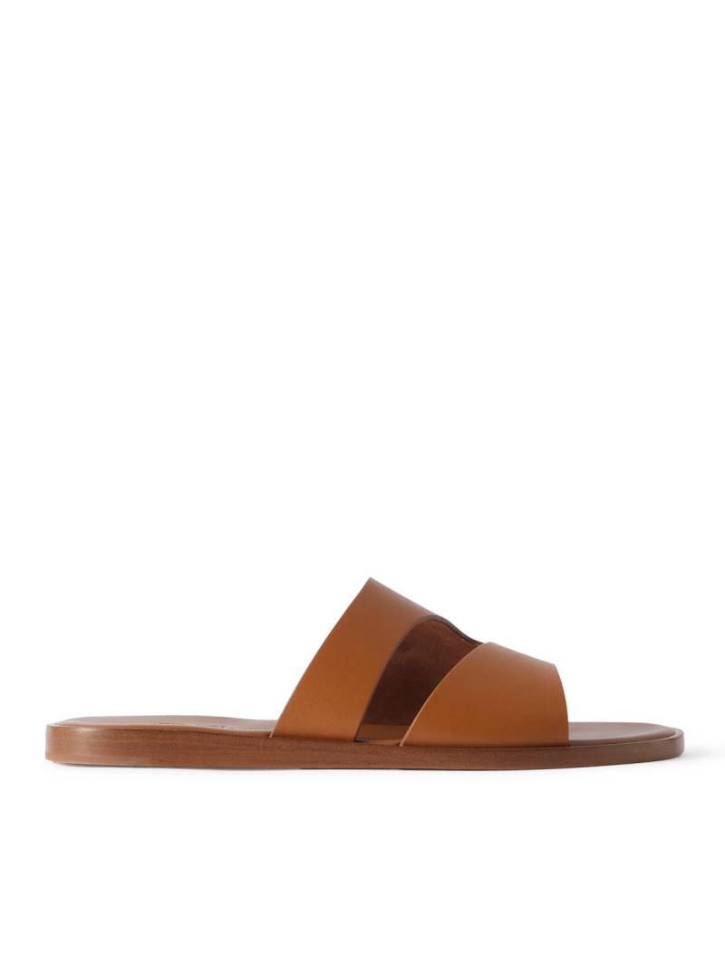 Loro Piana - Pilat Plain Walk Cutout Leather Sandals - Men - Brown - EU 41 von Loro Piana