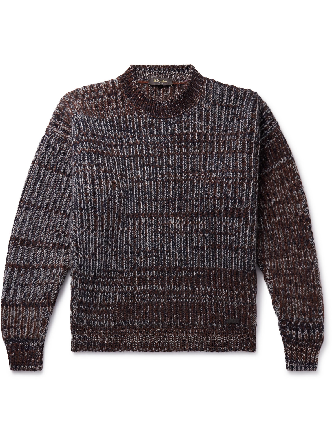 Loro Piana - Ribbed Cashmere and Mohair-Blend Sweater - Men - Blue - IT 54 von Loro Piana