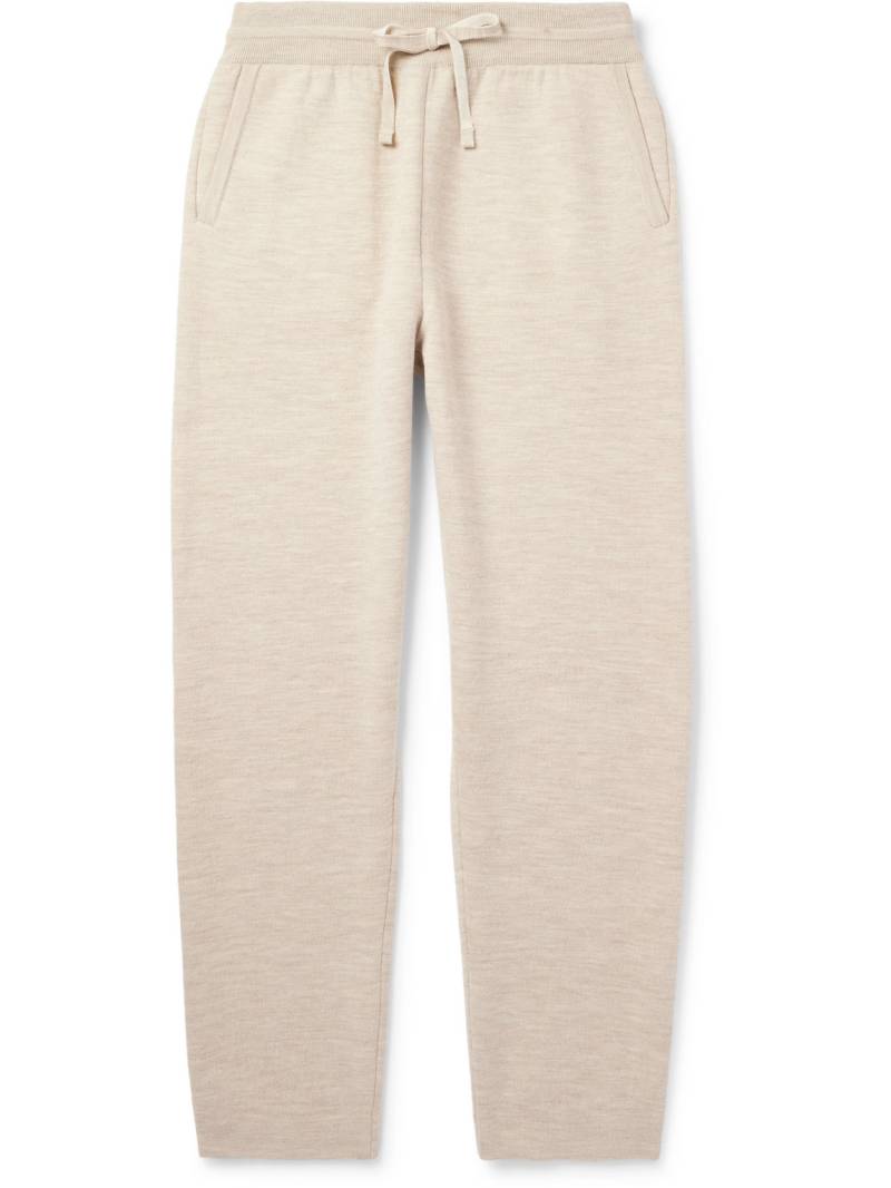 Loro Piana - Sassiglioni Straight-Leg Wool Sweatpants - Men - Neutrals - XXXL von Loro Piana
