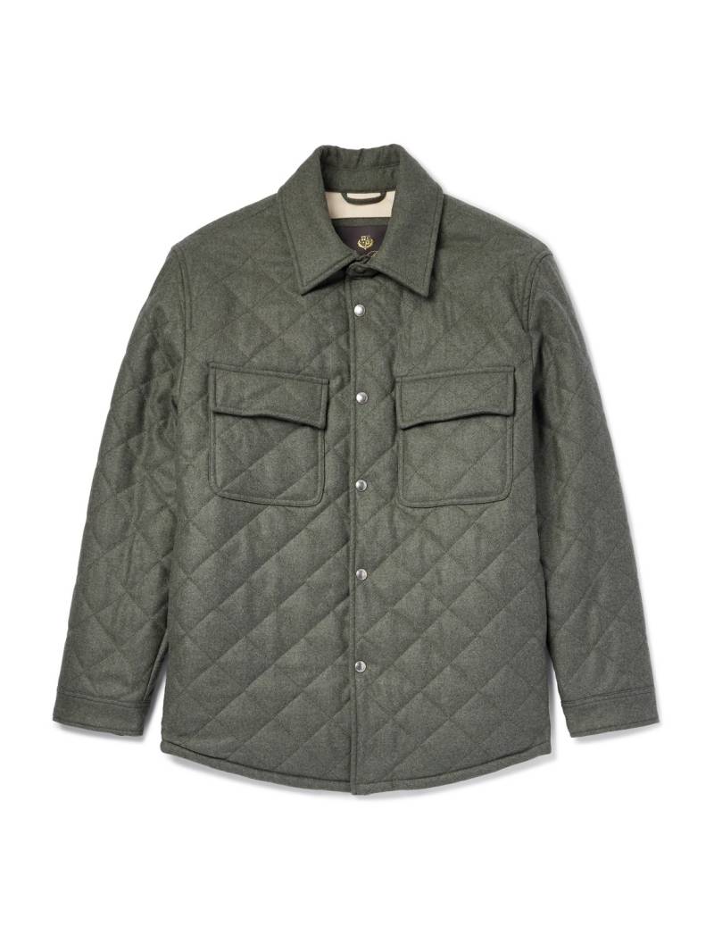 Loro Piana - Shonai Quilted Wool and Cashmere-Blend Jacket - Men - Green - L von Loro Piana