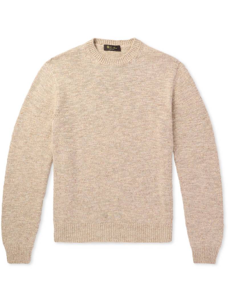 Loro Piana - Silk, Cashmere and Linen-Blend Sweater - Men - Neutrals - XXL von Loro Piana