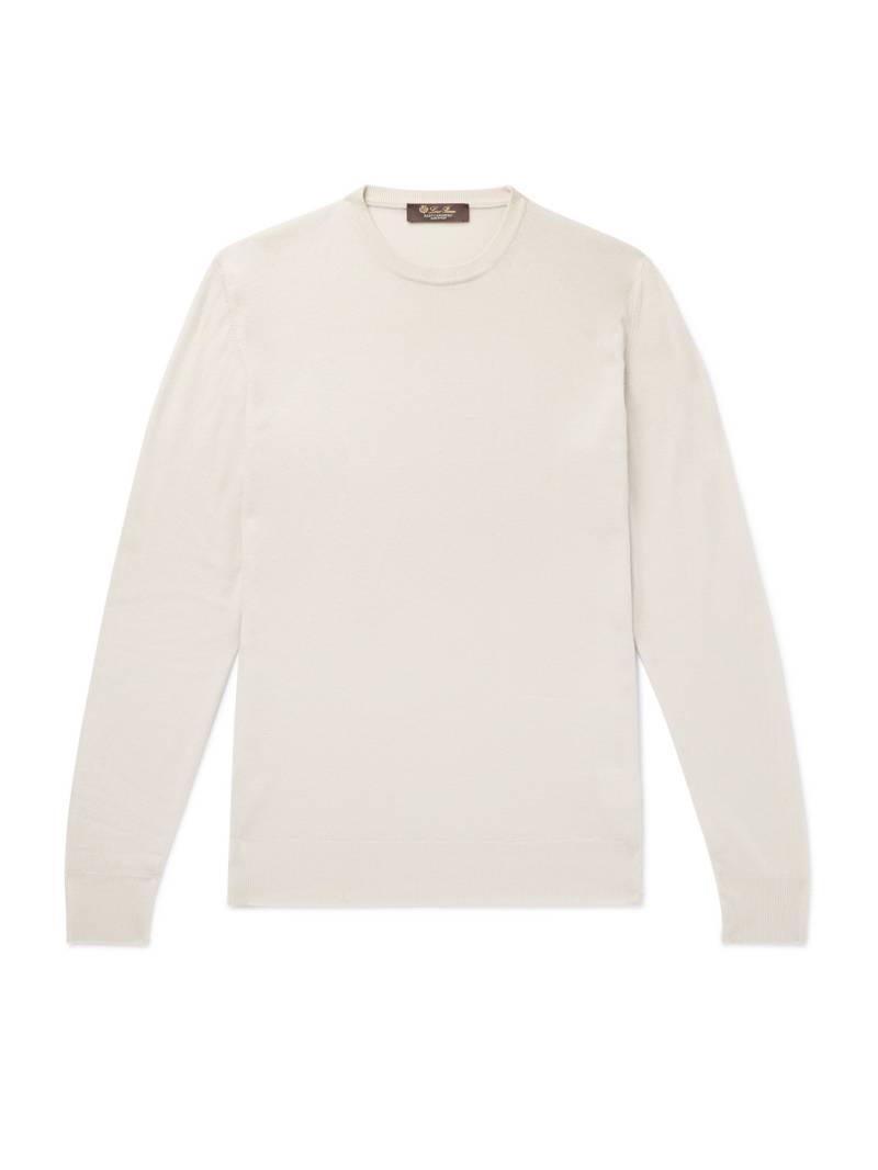Loro Piana - Slim-Fit Baby Cashmere Sweater - Men - Neutrals - IT 50 von Loro Piana