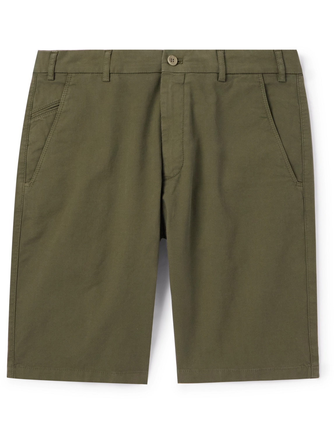 Loro Piana - Slim-Fit Cotton-Blend Bermuda Shorts - Men - Green - IT 56 von Loro Piana