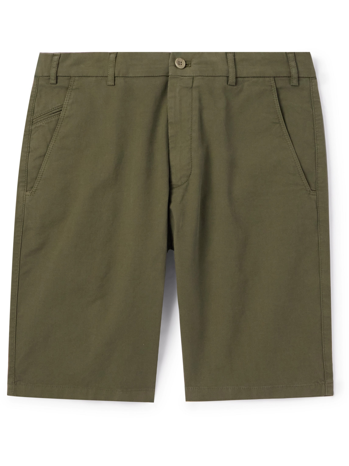 Loro Piana - Slim-Fit Cotton-Blend Bermuda Shorts - Men - Green - IT 58 von Loro Piana